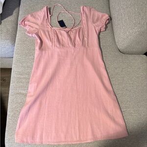 Pink Short Sleeve Dress